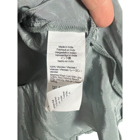 Madewell‎  Bell-Sleeve Wrap Top Blue-Gray Size 4 New  NP057 Faded river - Picture 11 of 14